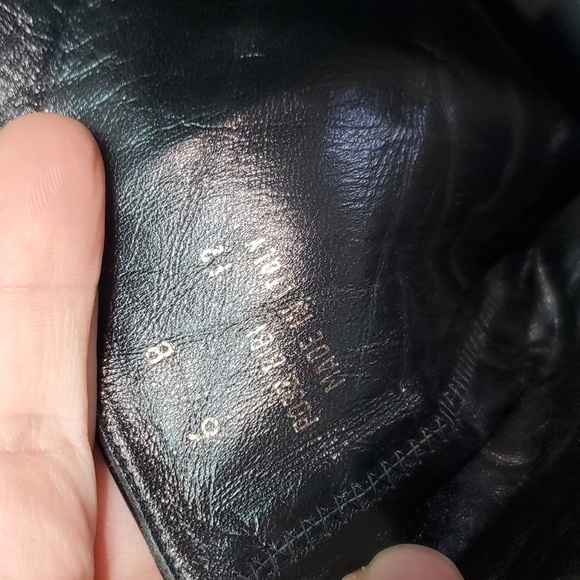 Coach Womens Black Signature Heels Ankle Boots Square Toe shoes sz 6B - Picture 11 of 12